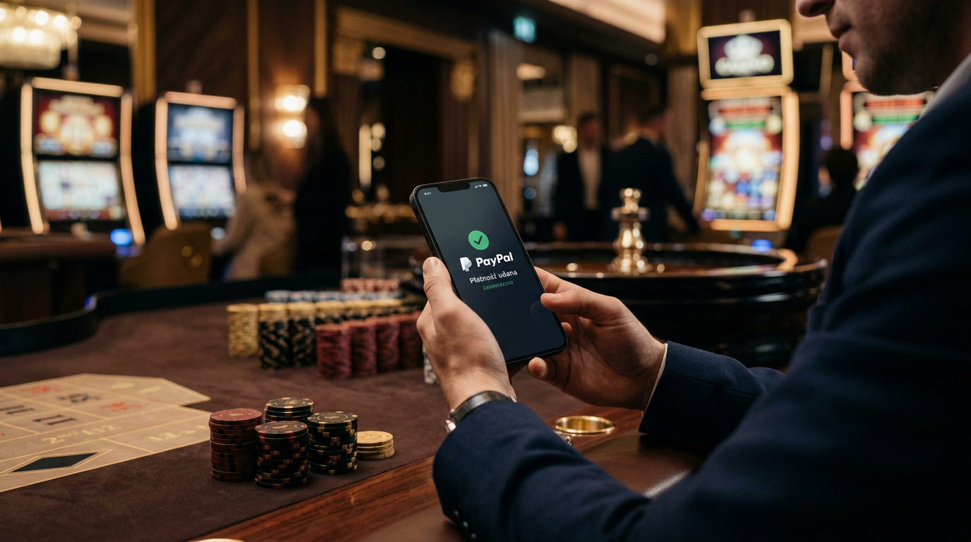 Nowoczesne kasyno płatność PayPal na telefonie